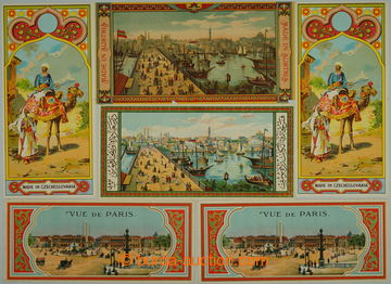 271404 - 1900-1930 FEZOVKY / sestava 22ks nálepek firmy FEZ Strakoni