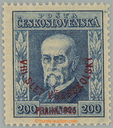 271411 - 1925 Pof.185, Festival 200h blue, wmk P6; mint never hinged,