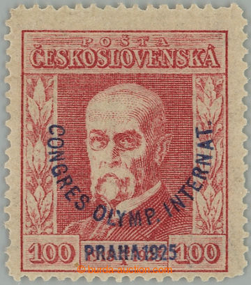 271417 - 1925 Pof.181, Congress 100h red, P5; several short tooth, ex