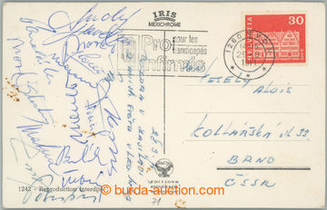 271422 - 1971 HOCKEY / championship SWITZERLAND 1971 / postcard to Br
