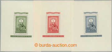271447 - 1951 Mi.Bl.20-22, aršíky 80 let maďarské známky, komple