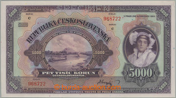271455 - 1920 Ba.17c, 5000Kč 1920, série C, perforace SPECIMEN; na 