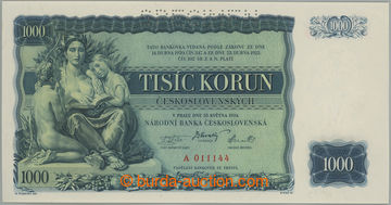 271457 - 1934 Ba.27, 1000Kč 1934, hledaná první série A (!), perf