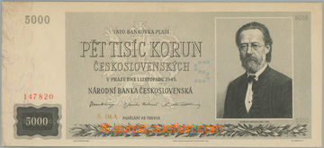 271479 - 1945 Ba.79, 5000Kčs 1945, série 04A, vzácnější slovens