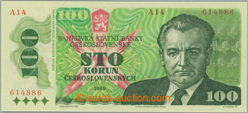 271491 - 1989 Ba.106, 100Kčs 1989, série A14, CHYBOTISK - vpravo od