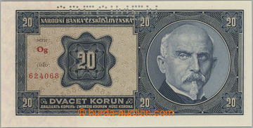 271497 - 1926 Ba.21b2, 20Kč 1926, série Og, vzácnější varianta 