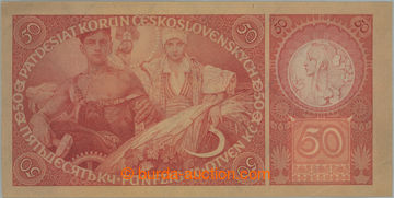 271498 - 1929 Ba.24b, 50Kč 1929, série Ab, neperforovaná; nepřelo
