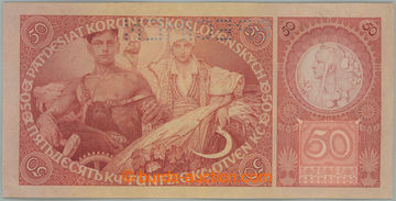 271499 - 1929 Ba.24b, 50Kč 1929, série Xa, perforace SPECIMEN; výr
