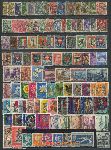 271503 - 1906-1985 SESTAVA / partie razítkovaných zn. na kartě A4 