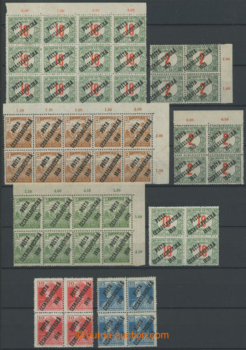 271505 - 1919 BLOKY / Pof.101, 103, 119, 121, 132 (2x), 135 (2x), com