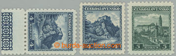 271509 - 1932 Pof.266-267 + 266KD, Castles 4CZK blue and 5CZK green +
