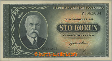 271514 - 1945 Ba.74, 100Kčs b.l. (1945), série PT; velmi pěkná