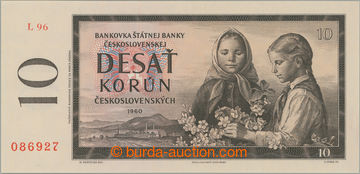 271527 - 1960 Ba.94b, Hej.97b1, 10Kčs 1960, poslední série L96 (!)