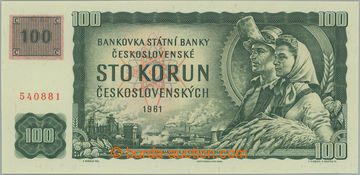 271532 - 1993 Ba.CZ1Ab1, 100Kčs 1961 with mounted revenue, issue II.
