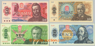 271539 - 1986-1989 Ba.103-106, sestava 4 bankovek: 10Kčs 1986, séri