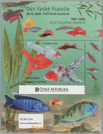 271575 - 2025 Pof.PMZ2A, miniature sheet Vlastních stamps value B, L