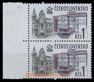 27159 - 1978 Pof.ST2330, svislá okrajová 2-páska spojených typů