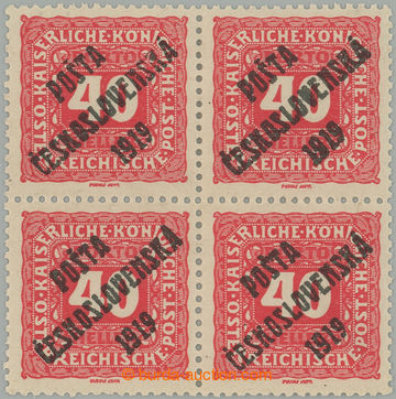 271600 -  Pof.78, Malé číslice 40h, 4-blok, bezvadně centrovaný 