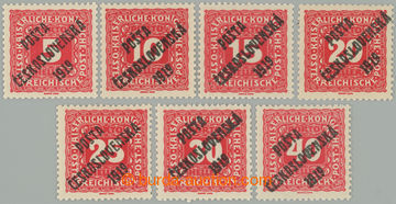 271602 -  Pof.72-78, Malé číslice 5h - 40h, bezvadně centrované 