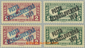 271610 -  Pof.57-58, Obdélník 2h hnědočervená a 5h zelená, komp