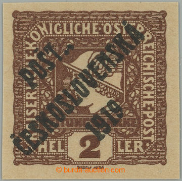 271612 -  Pof.60 DV, Merkur vlevo 2h hnědá, desková vada přetisku