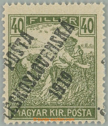 271616 -  Pof.110, Ženci 40f zelená, mírně decentrovaný přetisk