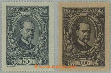 271628 -  Pof.141-142, 500h šedá + 1000h hnědá; obě lehké stopy