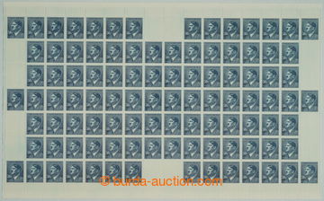 271670 - 1942 ARCHOVINA / Pof.99, A.H. 50K modrá, kompletní 100ks P