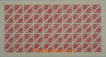 271674 - 1939 ARCHOVINA / Pof.DR2, 50h červená, kompletní 100ks ar