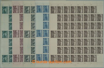 271704 - 1940 ARCHOVINA / Pof.45-49 Krajinky II. vydání, Bechyně 5