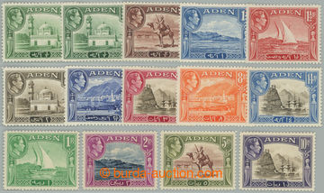 271774 - 1939-1948 SG.16-27, Jiří VI. - Motivy ½A - 10Rs; kompletn