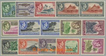 271796 - 1939-1951 SG.60-72, George VI. - Motives ½P - 10Sh; complet