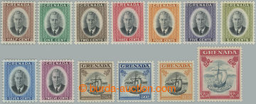 271815 - 1951 SG.172-184, Jiří VI. - Portrét a lodě ½c - $2.50, 