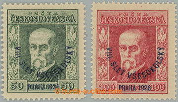 271921 - 1926 Pof.183-184, Slet 50 a 100h, sestava 2 zn. na kartonov�