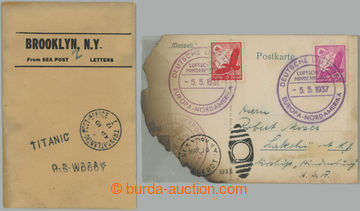 272082 - 1912, 1937 TITANIC a HINDENBURG / konvolut dvou klíčových