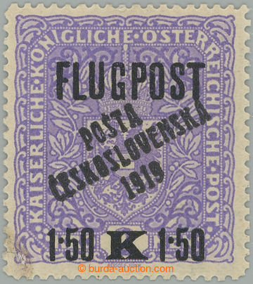 272089 -  Pof.52II, Letecká FLUGPOST 1.50K/2K fialová, I. typ přet