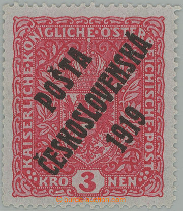 272098 -  Pof.49I, Znak 3K světle červená, úzký formát, I. typ 