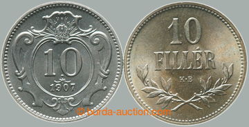 272135 - 1907, 1915 František Josef I. (1848-1916), 10 haléř 1907 