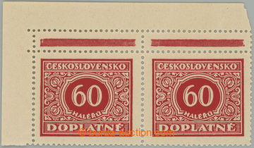 272420 - 1928 Pof.DL61 VV, Definitivní vydání 60h červená, levá
