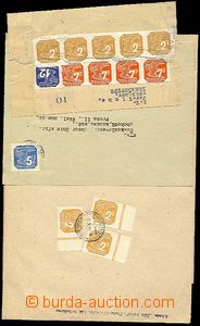 27244 - 1941-44 comp. 7 pcs of newspaper wrappers and cut-squares wi