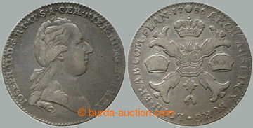 272531 - 1786 Josef II. (1780-1790), tolar křížový 1786 hlavička