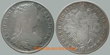 272534 - 1742 Marie Terezie (1740-1780), ½ tolar 1742 KB, Kremnica; 