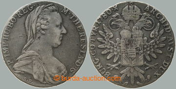 272543 - 1780 Marie Terezie (1740-1780), tolar 1780 SF (tzv. levantin