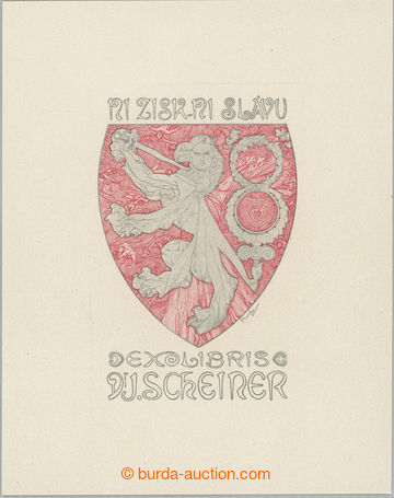 272609 - 1920 MUCHA Alfons (1860–1939), Exlibris pro Dr. Josefa Sch