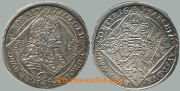 272631 - 1694 Leopold I. (1659-1705), ¼ tolar 1694 KB, Kremnica; zby