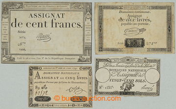 272652 -  FRANCE / comp. of 4 assignátů: 5 livres 1.11. 1791 (Pi.A5
