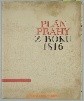 272713 - 1972 REPRINT / Plán Prahy z roku 1816 včetně přebalu a d