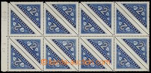 27291 - 1937 Pof.DR1B, svislý 16-blok, levý dvousloupec v tmavěmo