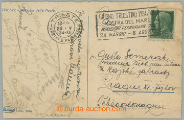272919 - 1934 FOOTBALL / championship ITALY 1934 / postcard sent F. P
