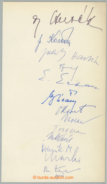 272957 - 1980? list papíru formátu užší A4 s podpisy normalizač